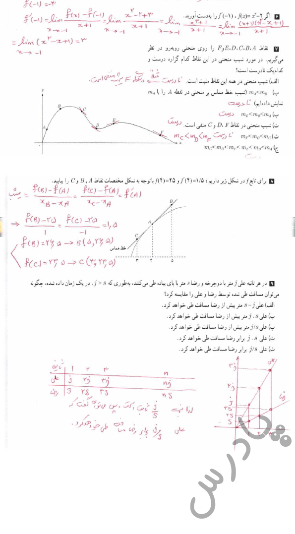 ادامه حل تمرین صفحه 81 حسابان دوازدهم