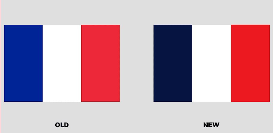 رنگ پرچم فرانسه عوض شد 🇫🇷