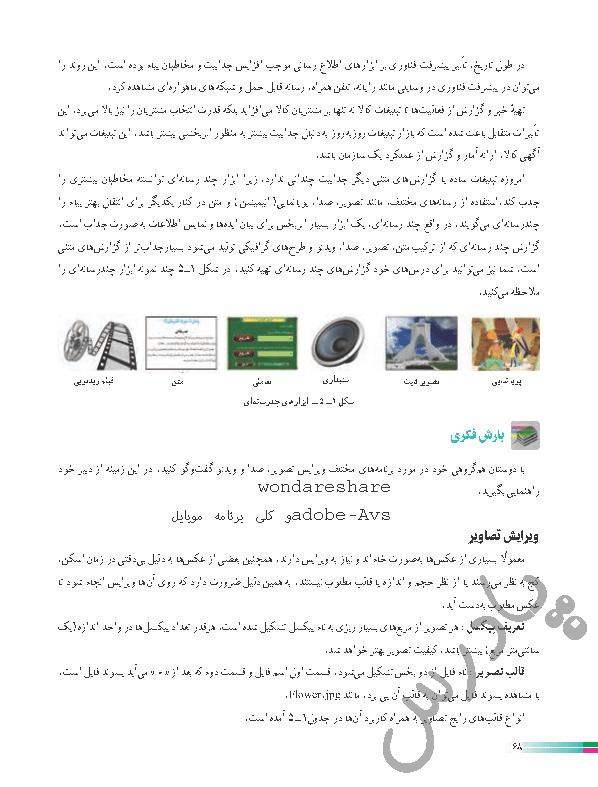 جواب بارشی فکری صفحه 68 کاروفناوری هشتم